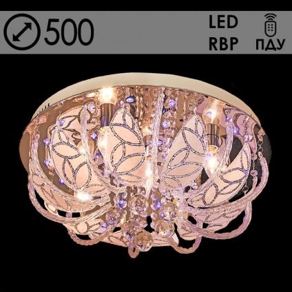 Люстра 55652/500 CR хром 5х40W E14 LED-RBP ПДУ d500 h250, 24